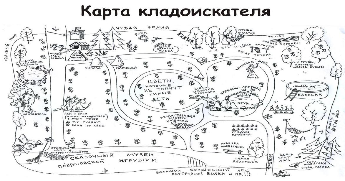 Карта для кладоискателя